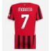 Maillot de foot AC Milan Alvaro Morata #7 Domicile vêtements Femmes 2024-25 Manches Courtes